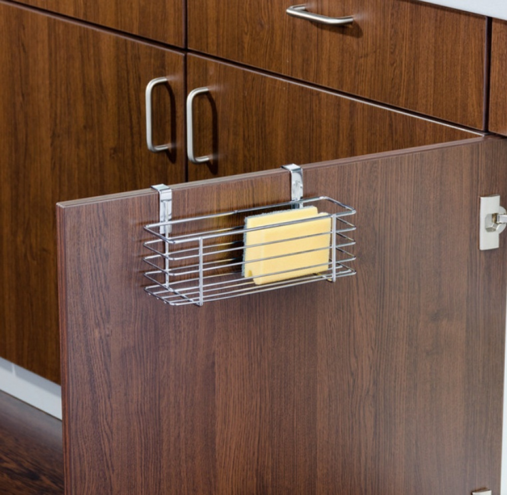 Basket for cabinet door, SLIM EINHÄNGEKORB, 24 x 10 x H 11,5 cm, Silver in the group Storage / Kitchen storage / Kitchen cabinet organizers / Under sink storage at SmartaSaker.se (41482)