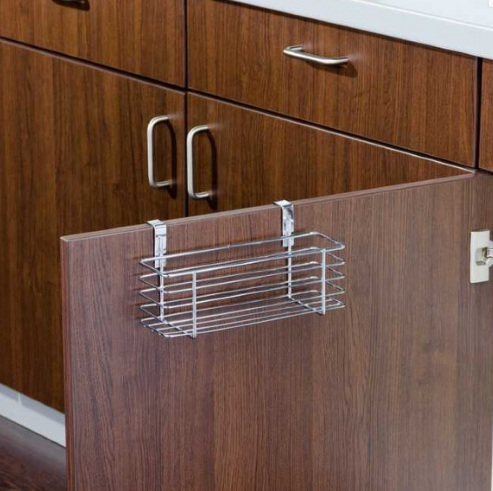 Basket for cabinet door, SLIM EINHÄNGEKORB, 24 x 10 x H 11,5 cm, Silver in the group Storage / Kitchen storage / Kitchen cabinet organizers / Under sink storage at SmartaSaker.se (41482)