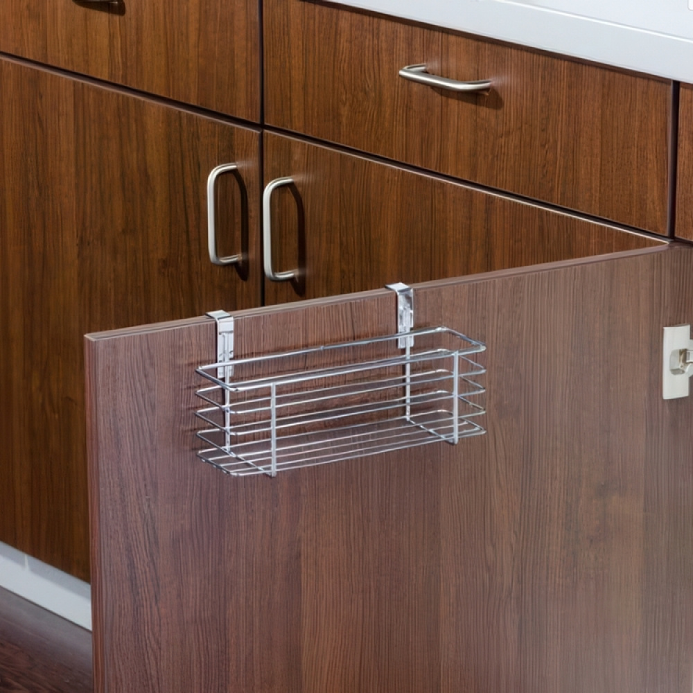 Basket for cabinet door, SLIM EINHÄNGEKORB, 24 x 10 x H 11,5 cm, Silver in the group Storage / Kitchen storage / Kitchen cabinet organizers / Under sink storage at SmartaSaker.se (41482)