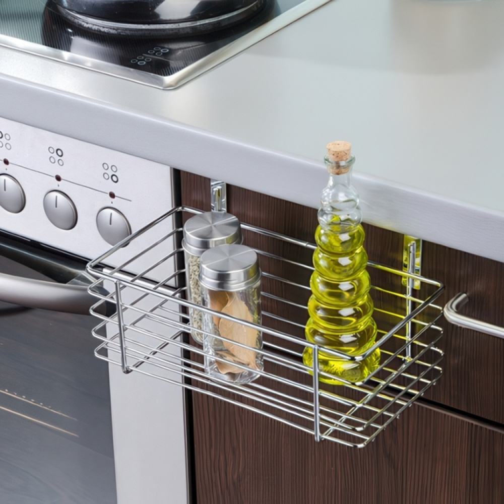Basket for cabinet door, SMALL EINHÄNGEKORB, 24 x 15 x H 11,5 cm, Silver in the group Storage / Kitchen storage / Kitchen cabinet organizers / Under sink storage at SmartaSaker.se (41483)