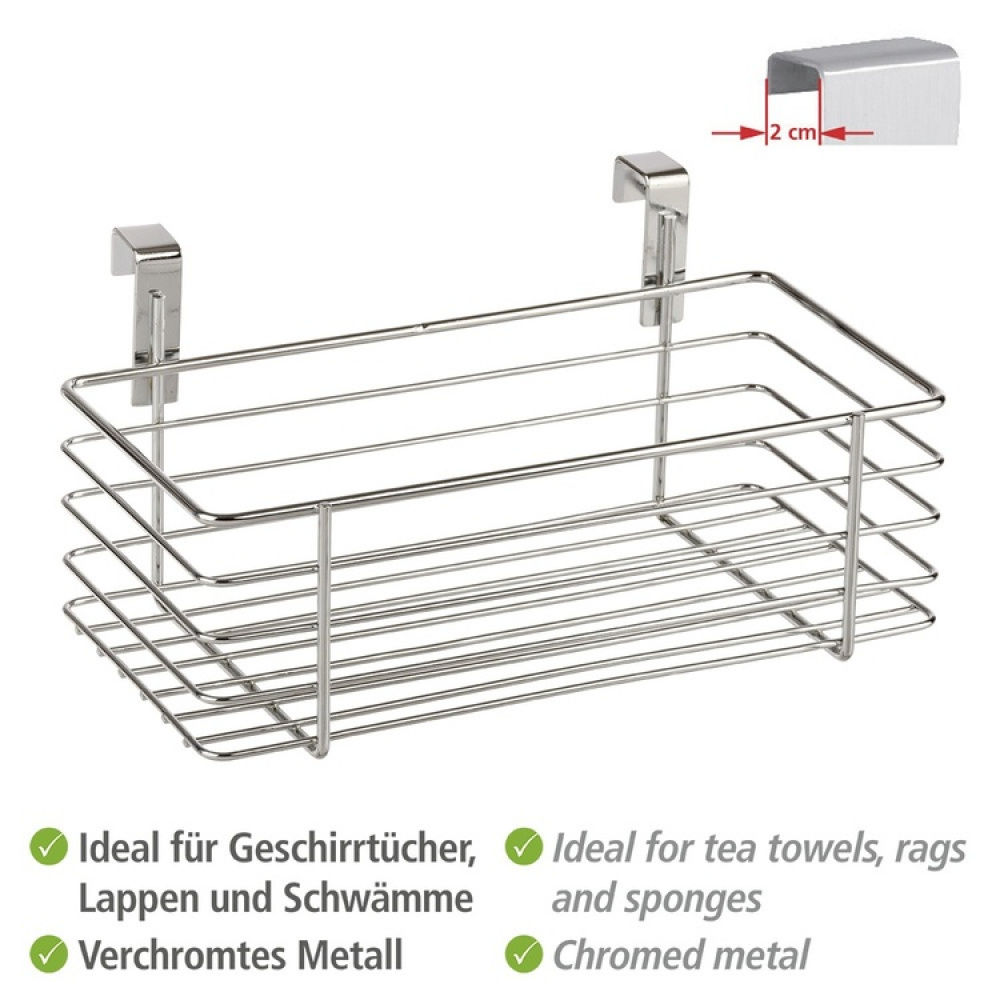 Basket for cabinet door, SMALL EINHÄNGEKORB, 24 x 15 x H 11,5 cm, Silver in the group Storage / Kitchen storage / Kitchen cabinet organizers / Under sink storage at SmartaSaker.se (41483)