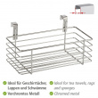 Basket for cabinet door, SMALL EINHÄNGEKORB, 24 x 15 x H 11,5 cm, Silver Basket for cabinet door, SMALL EINHÄNGEKORB, 24 x 15 x H 11,5 cm, Silver