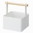 Tool box with wooden handel, TOSCA , 16 x 13 x H 16 cm, Yamazaki, White