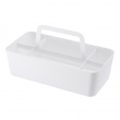 Metal Basket TOWER TOOL BOX, 30 x 15 x H 15 cm, Yamazaki, White Metal Basket TOWER TOOL BOX, 30 x 15 x H 15 cm, Yamazaki, White