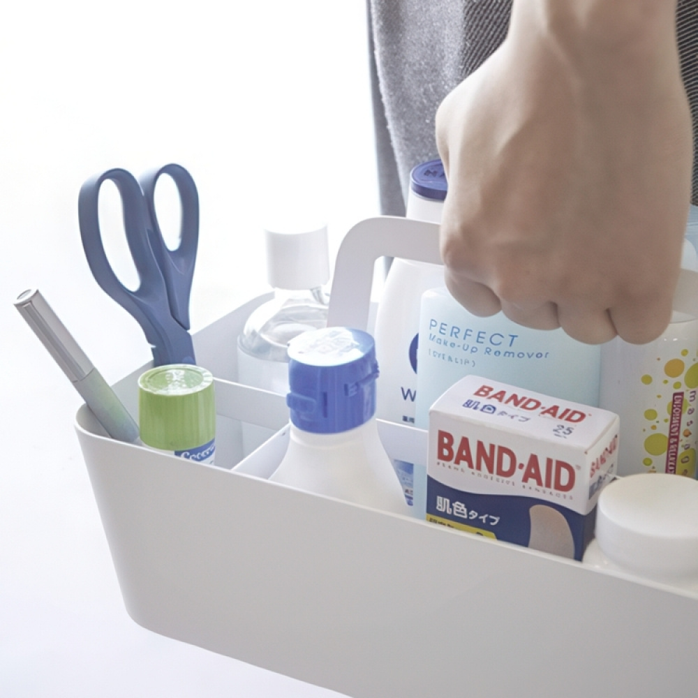 Metal Basket TOWER TOOL BOX, 30 x 15 x H 15 cm, Yamazaki, White in the group Storage / Cleaning and waste sorting / Cleaning baskets at SmartaSaker.se (41485)