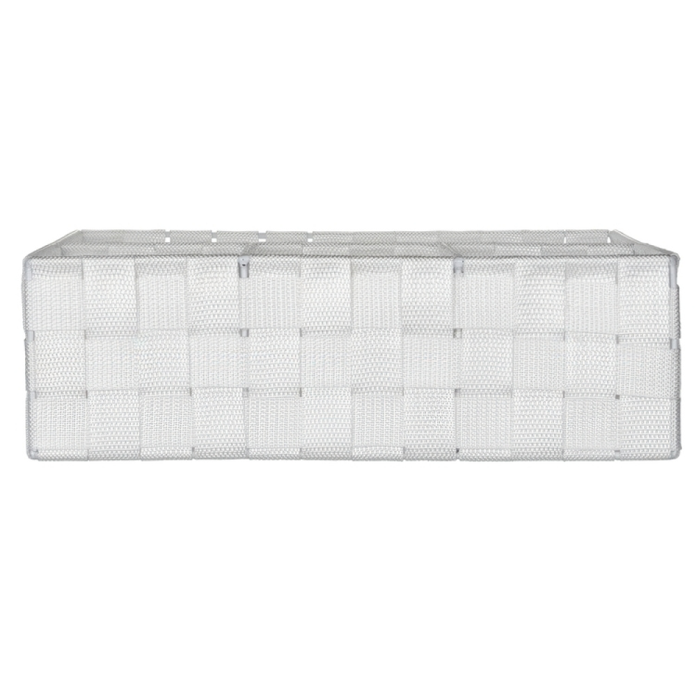 Basket Organizer, 4 compartments, ADRIA, Large 32 x 32 x H 10 cm, Off white in the group Storage / Wardrobe storage / Sorting boxes at SmartaSaker.se (41486)