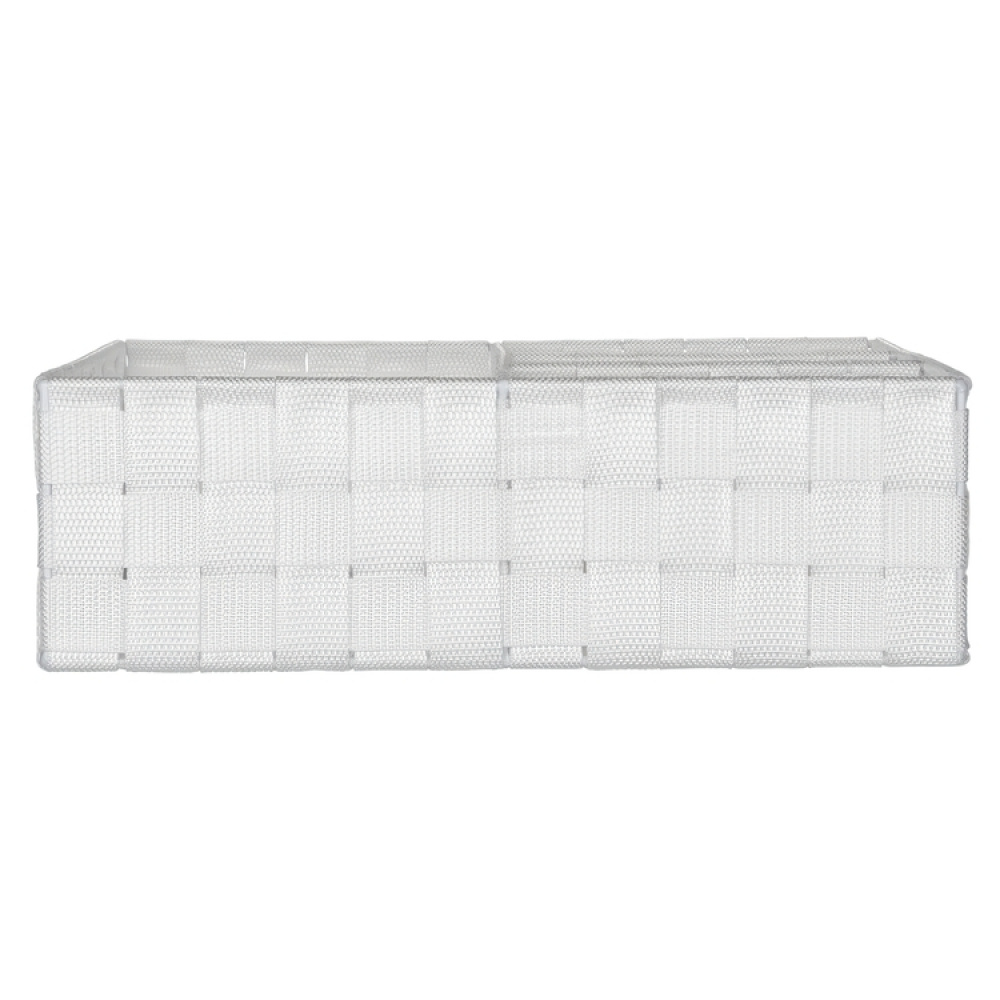 Basket Organizer, 4 compartments, ADRIA, Large 32 x 32 x H 10 cm, Off white in the group Storage / Wardrobe storage / Sorting boxes at SmartaSaker.se (41486)