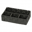 Basket Organizer, 4 compartments, ADRIA, Small, 17 x 26 x H6,5 cm, black Basket Organizer, 4 compartments, ADRIA, Small, 17 x 26 x H6,5 cm, black