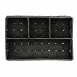 Basket Organizer, 4 compartments, ADRIA, Small, 17 x 26 x H6,5 cm, black Basket Organizer, 4 compartments, ADRIA, Small, 17 x 26 x H6,5 cm, black