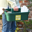 Basket with handle, HOME & GARDEN TIDY, 40 x 30 x H 17 cm, Green Basket with handle, HOME & GARDEN TIDY, 40 x 30 x H 17 cm, Green