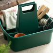 Basket with tall handle, HOME & GARDEN TIDY, 40 x 30 x H 30 cm, Green Basket with tall handle, HOME & GARDEN TIDY, 40 x 30 x H 30 cm, Green