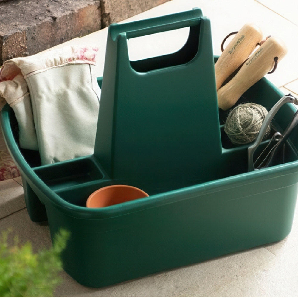 Basket with tall handle, HOME & GARDEN TIDY, 40 x 30 x H 30 cm, Green in the group Storage / Storage room and garage / Baskets and buckets at SmartaSaker.se (41489)