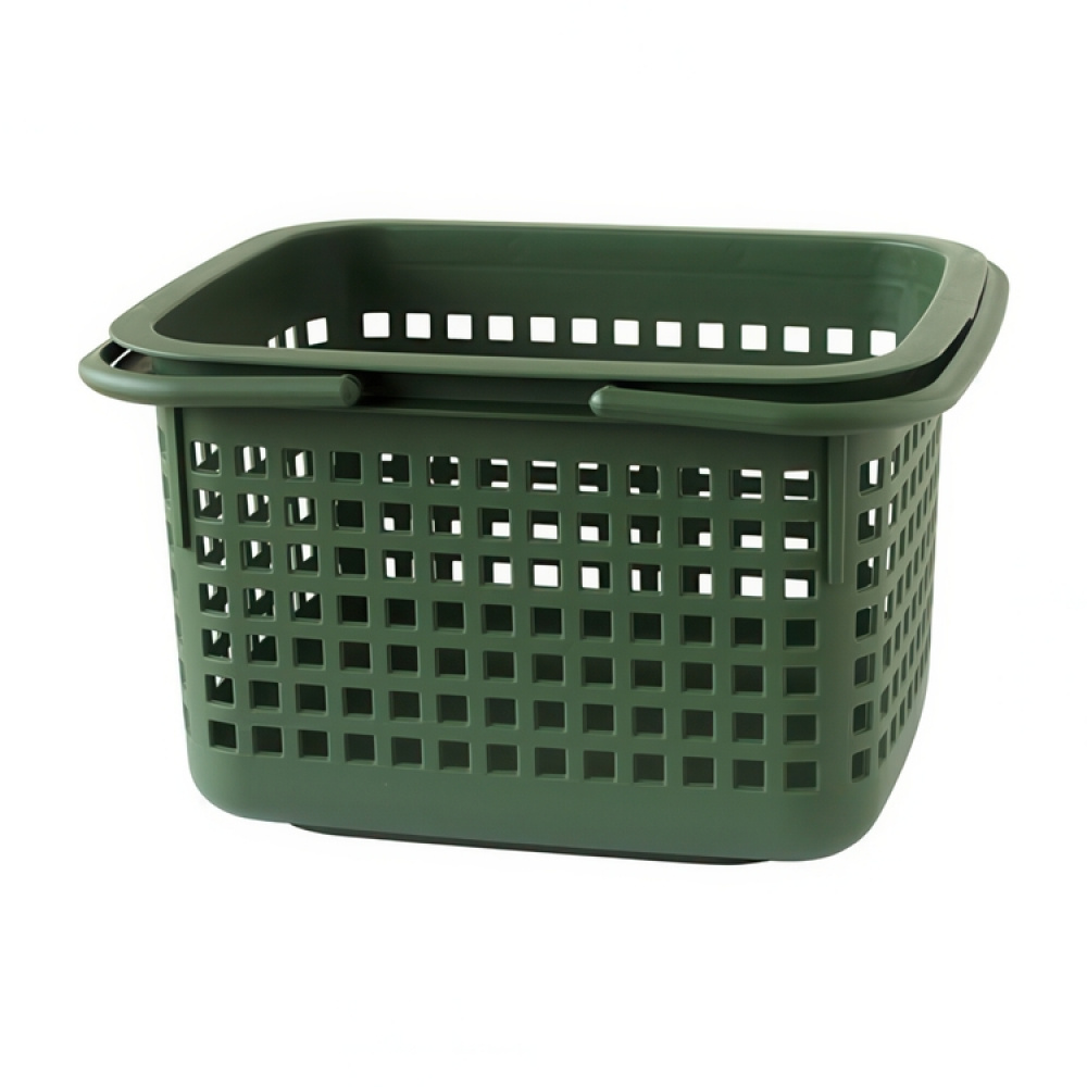 Basket with Lid from Japan, 23 L, CESTINO MEDIUM, 42 × 35 × H 25 cm, Green in the group Storage / Storage room and garage / Baskets and buckets at SmartaSaker.se (41490)