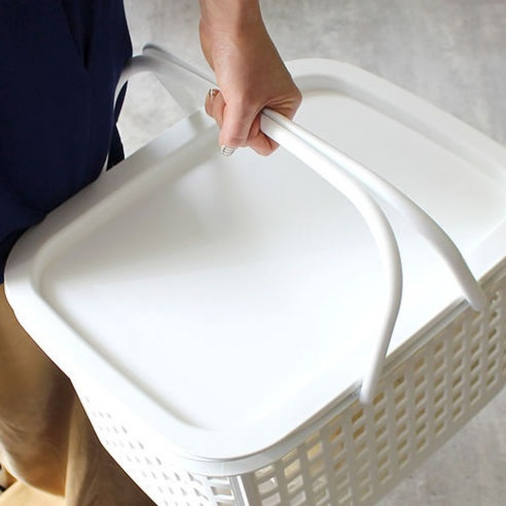 Basket with Lid from Japan, 23 L, CESTINO MEDIUM, 42 × 35 × H 25 cm, Green in the group Storage / Storage room and garage / Baskets and buckets at SmartaSaker.se (41490)