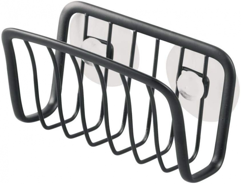 Kitchen sink caddy with suction cups, AXIS SPONGE HOLDER, Black in the group Storage / Kitchen storage / Dish racks and sink accessories at SmartaSaker.se (41496)