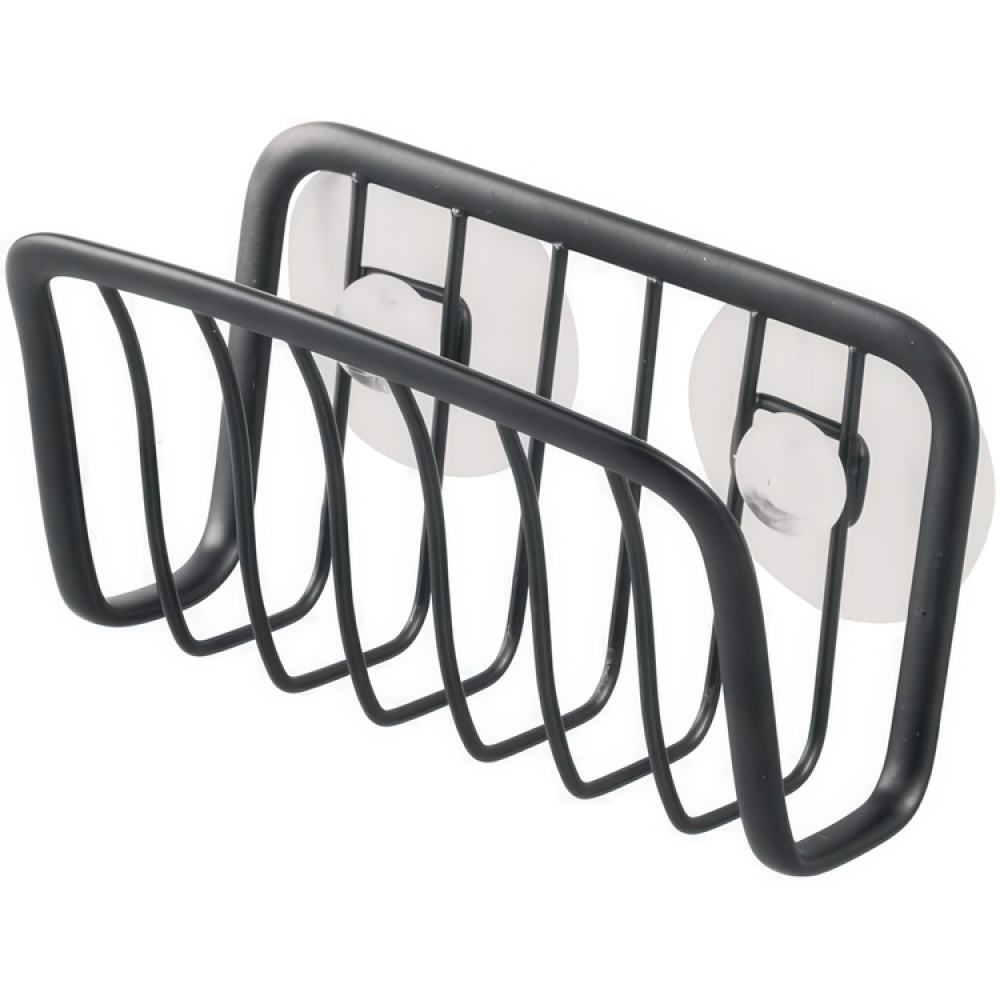 Kitchen sink caddy with suction cups, AXIS SPONGE HOLDER, Black in the group Storage / Kitchen storage / Dish racks and sink accessories at SmartaSaker.se (41496)