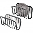 Kitchen sink caddy with suction cups, AXIS SPONGE HOLDER, Black