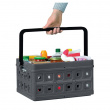 Basket, Foldable, With handle, 24 L, MEDIUM VOUWKRAT, 44 x 31,5 x H21 cm, Dark Grey