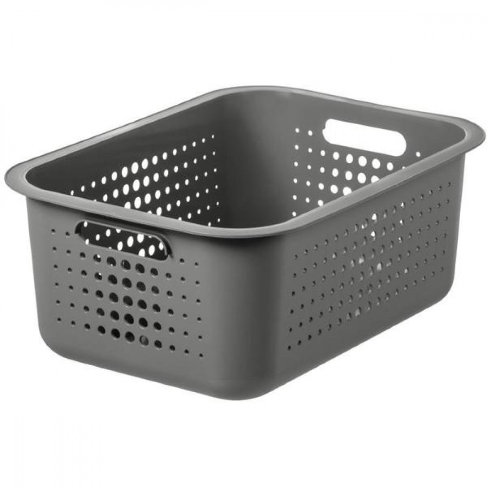 Basket, SMARTSTORE 10L BASKET RECYCLED, 37 x 28 x H15 cm, Light Grey in the group Storage / Storage boxes / SmartStore storage boxes at SmartaSaker.se (41499-ljusgr)