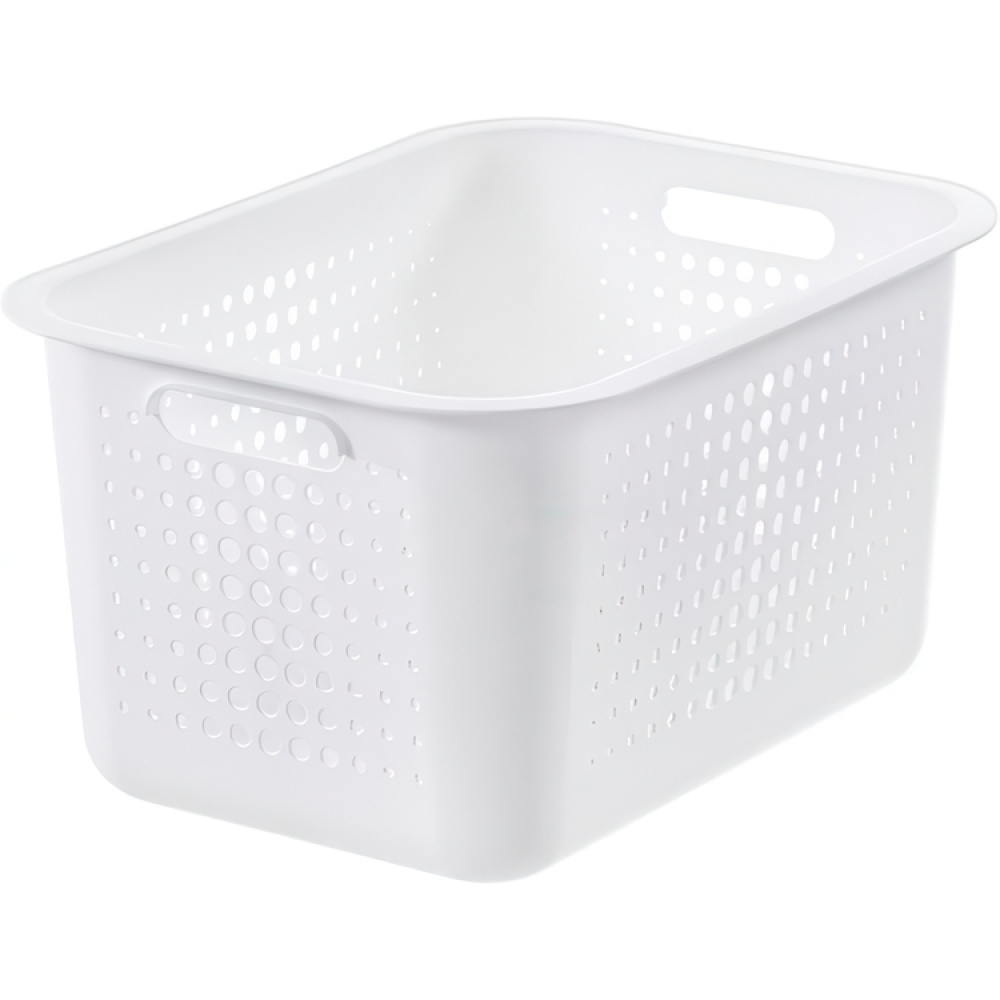 Basket, SMARTSTORE 13L BASKET RECYCLED, 37 x 28 x H20 cm, White in the group Storage / Storage room and garage / Baskets and buckets at SmartaSaker.se (41500)