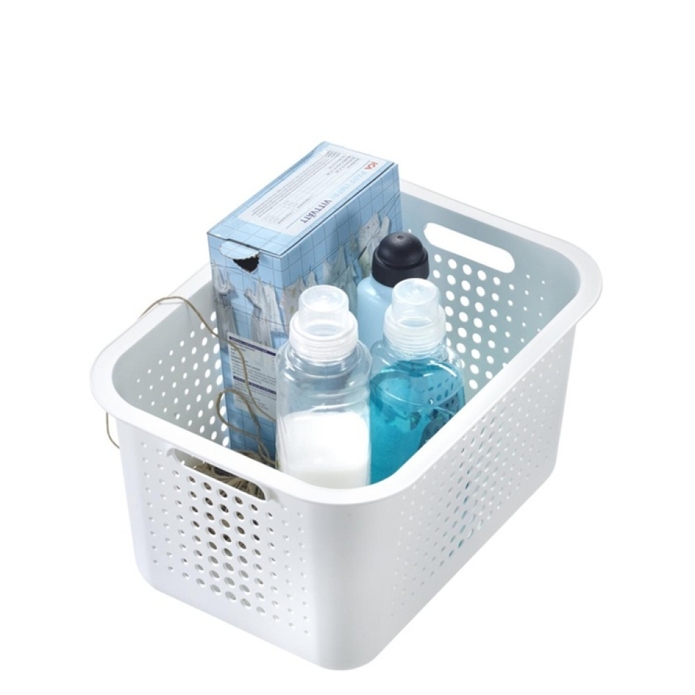 Basket, SMARTSTORE 13L BASKET RECYCLED, 37 x 28 x H20 cm, White in the group Storage / Storage room and garage / Baskets and buckets at SmartaSaker.se (41500)