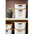 Basket, SMARTSTORE 13L BASKET RECYCLED, 37 x 28 x H20 cm, White Basket, SMARTSTORE 13L BASKET RECYCLED, 37 x 28 x H20 cm, White