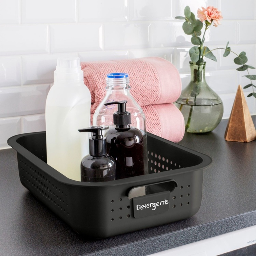 Basket, SMARTSTORE 6L BASKET RECYCLED, 37 x 28 x H10 cm, Grey in the group Storage / Storage room and garage / Baskets and buckets at SmartaSaker.se (41501)