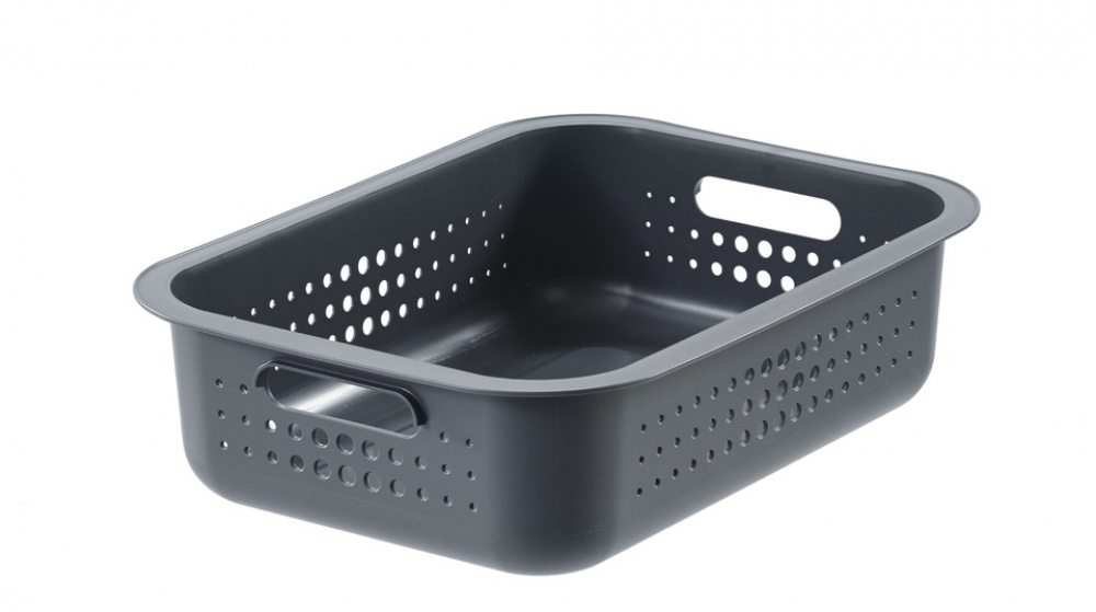 Basket, SMARTSTORE 6L BASKET RECYCLED, 37 x 28 x H10 cm, Grey in the group Storage / Storage room and garage / Baskets and buckets at SmartaSaker.se (41501)