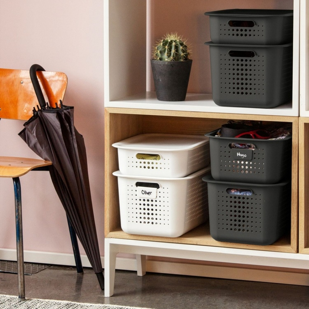 Basket, SMARTSTORE 6L BASKET RECYCLED, 37 x 28 x H10 cm, Grey in the group Storage / Storage room and garage / Baskets and buckets at SmartaSaker.se (41501)