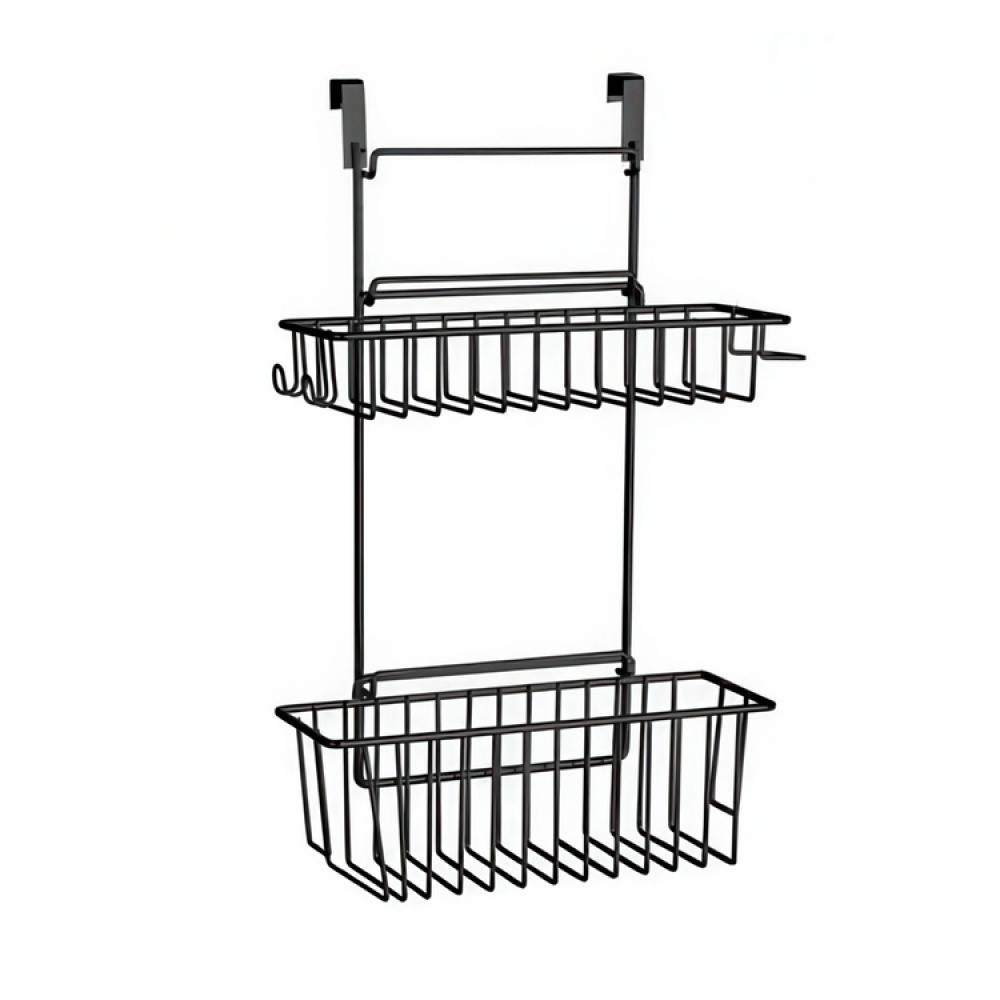 Baskets for cabinet door, CLIP-ON-BASKET, 24 x 15 x H 11,5 cm, Black in the group Storage / Kitchen storage / Kitchen cabinet organizers / Under sink storage at SmartaSaker.se (41502)