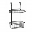 Baskets for cabinet door, CLIP-ON-BASKET, 24 x 15 x H 11,5 cm, Black Baskets for cabinet door, CLIP-ON-BASKET, 24 x 15 x H 11,5 cm, Black