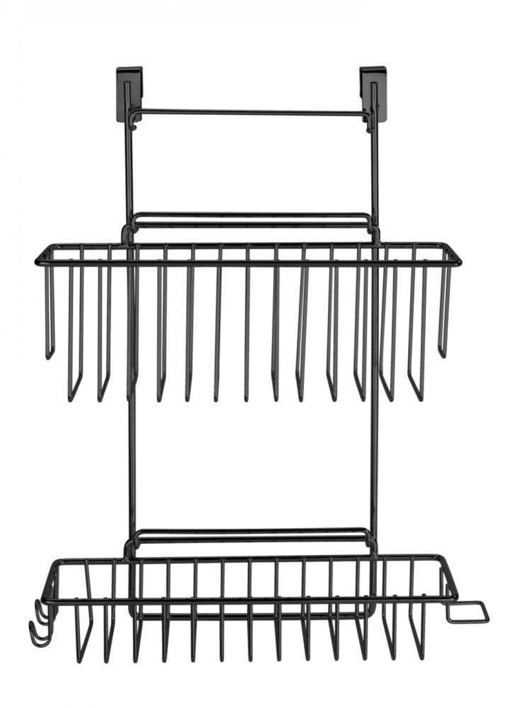 Baskets for cabinet door, CLIP-ON-BASKET, 24 x 15 x H 11,5 cm, Black in the group Storage / Kitchen storage / Kitchen cabinet organizers / Under sink storage at SmartaSaker.se (41502)