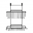 Baskets for cabinet door, CLIP-ON-BASKET, 24 x 15 x H 11,5 cm, Black Baskets for cabinet door, CLIP-ON-BASKET, 24 x 15 x H 11,5 cm, Black