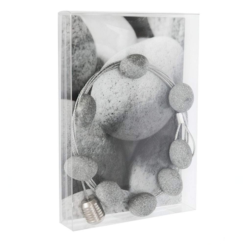 Magnetic card holder with 8 magnets, STONE, 150 cm, Silver / Grey in the group Storage / Magnets and adhesives / Magnetic storage at SmartaSaker.se (41504)