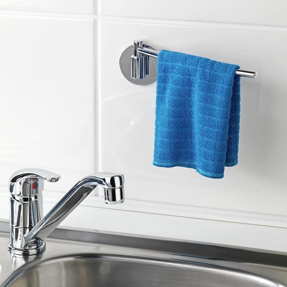 Hook for dishcloth, Metal, Adhesive, TURBO-LOC, Silver in the group Storage / Kitchen storage / Dish racks and sink accessories at SmartaSaker.se (41509)