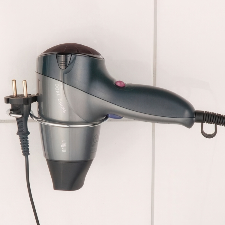 Hairdryer holder, MILANO, Chrome in the group Storage / Bathroom storage at SmartaSaker.se (41516)