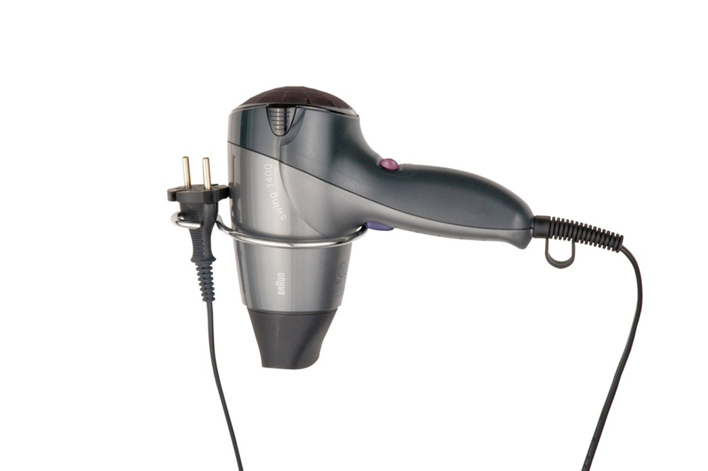 Hairdryer holder, MILANO, Chrome in the group Storage / Bathroom storage at SmartaSaker.se (41516)