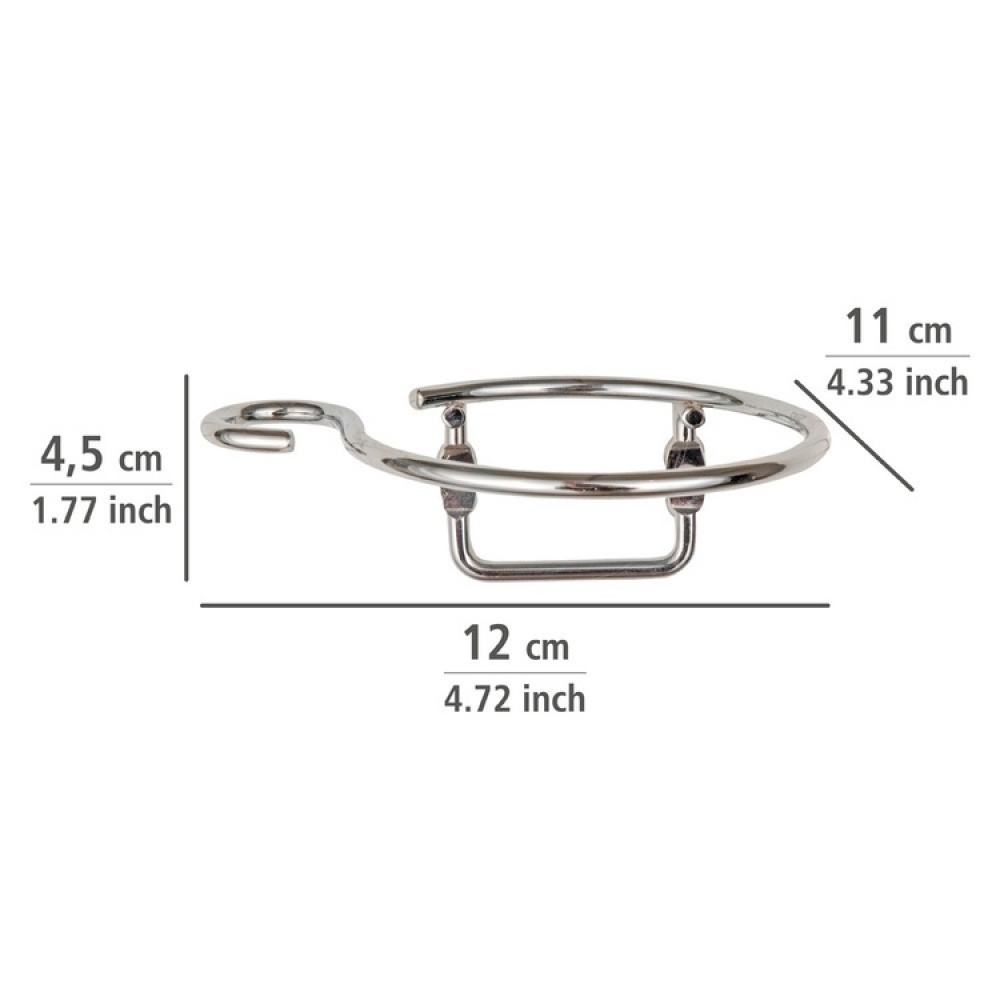 Hairdryer holder, MILANO, Chrome in the group Storage / Bathroom storage at SmartaSaker.se (41516)