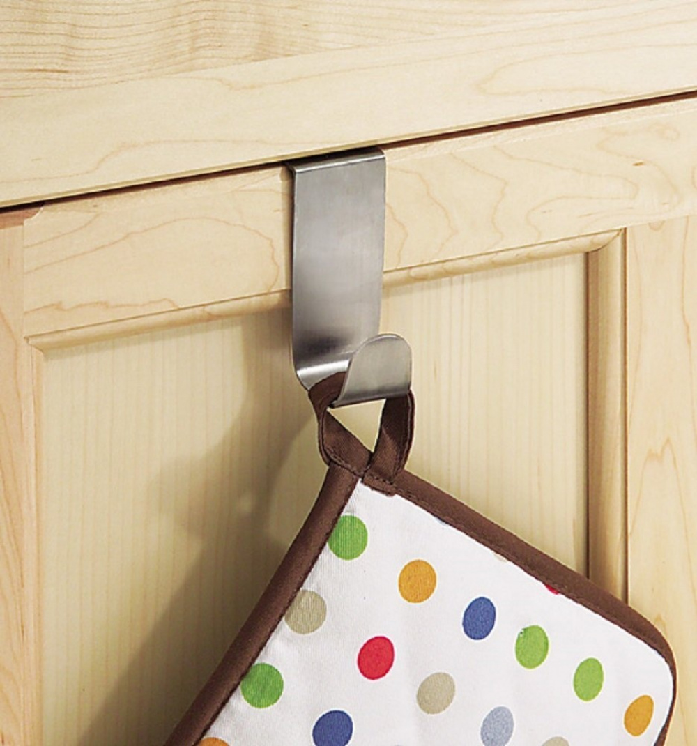 Hook over cabinet door, FORMA, Brushed stainless steel in the group Storage / Bedroom storage / Over door hooks at SmartaSaker.se (41517)