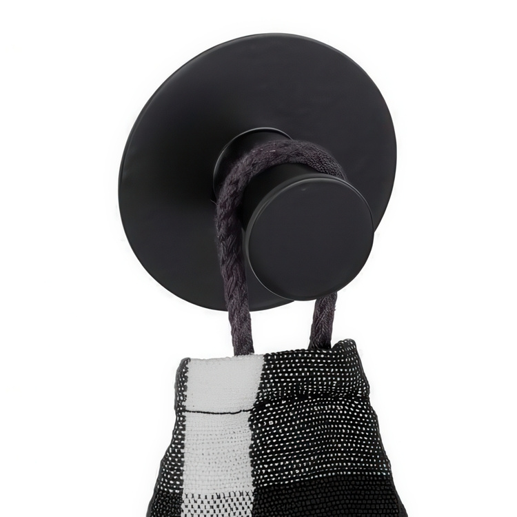 Hook, Self-adhesive, Round, CELANO, Ø 5 x 3,3 cm, Black in the group Storage / Magnets and adhesives / Self-adhesive hooks at SmartaSaker.se (41520)