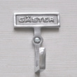 Hook with sign, GÄSTER, H 7 cm, Exmez, Aluminium Hook with sign, GÄSTER, H 7 cm, Exmez, Aluminium