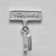 Hook with sign, VÄNNER, H 7 cmExmez, Aluminium Hook with sign, VÄNNER, H 7 cmExmez, Aluminium