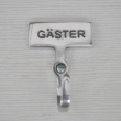 Hook with sign, GÄSTER, Exmez, Sand-cast aluminum Hook with sign, GÄSTER, Exmez, Sand-cast aluminum