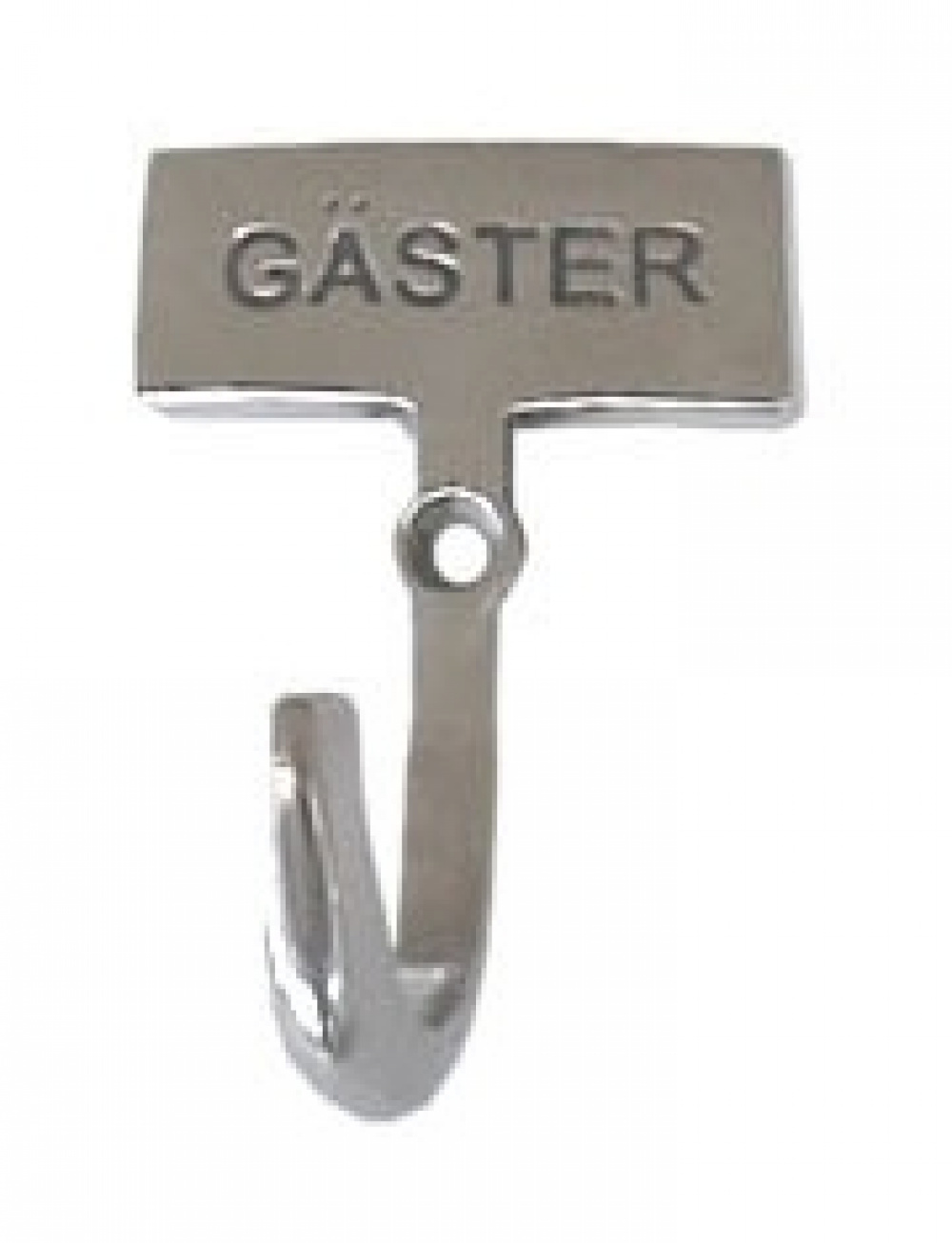 Hook with sign, GÄSTER, Exmez, Sand-cast aluminum in the group Storage / Bathroom storage at SmartaSaker.se (41523)