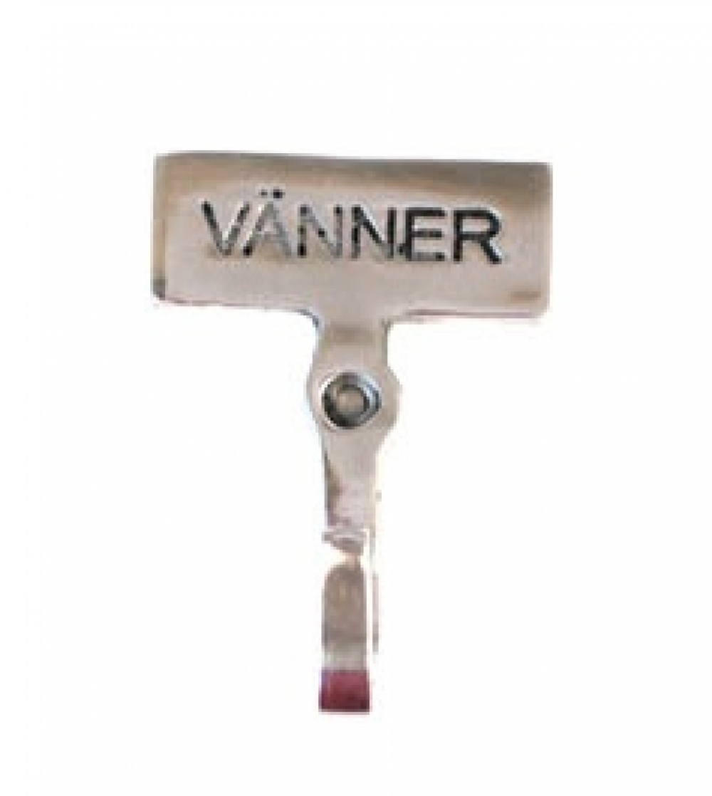 Hook with sign, VÄNNER, Exmez, Sand-cast aluminum in the group Storage / Bathroom storage at SmartaSaker.se (41524)