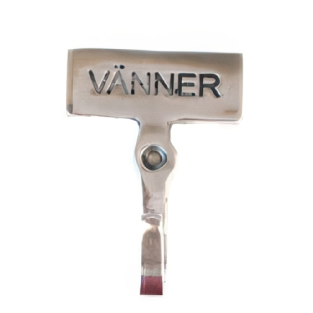 Hook with sign, VÄNNER, Exmez, Sand-cast aluminum in the group Storage / Bathroom storage at SmartaSaker.se (41524)