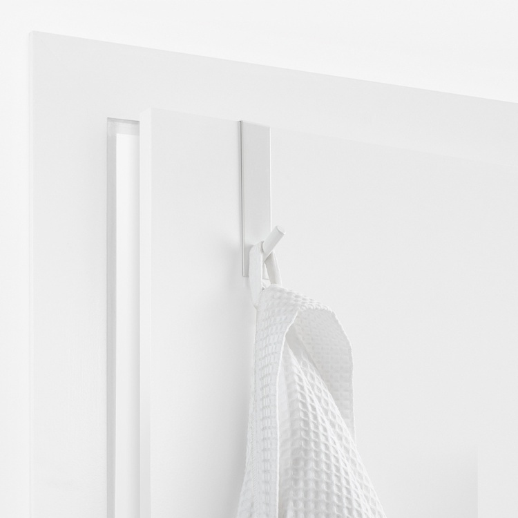 Hook over door hanger, Metal, GANCHO, 3 x H 15 cm, White in the group Storage / Bedroom storage / Over door hooks at SmartaSaker.se (41527)