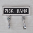 Double hook, DISK & HAND, Exmez, Black / aluminum Double hook, DISK & HAND, Exmez, Black / aluminum