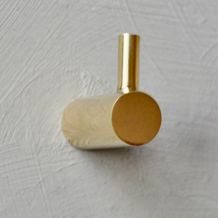 Hook, EXMEZ PINNKROK, Shiny Brass in the group Storage / Hallway storage / Hooks and hangers at SmartaSaker.se (41531)