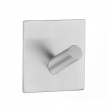 Hook, Self-adhesive, Square, BESLAGSBODEN, 4,5 x H 4,5 cm, Brushed stainless steel Hook, Self-adhesive, Square, BESLAGSBODEN, 4,5 x H 4,5 cm, Brushed stainless steel